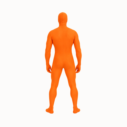 costume orange + moustache jaune